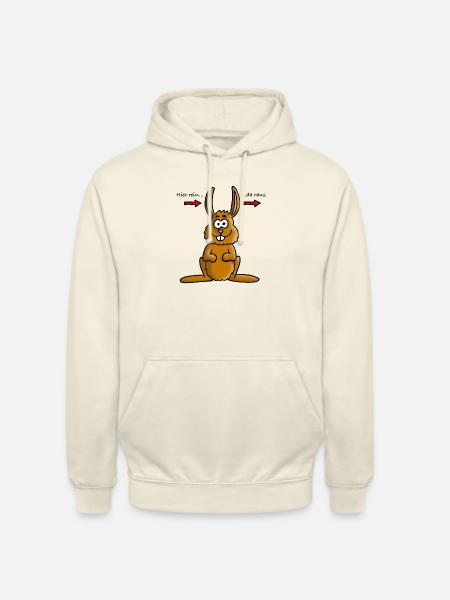 hase_02_b - Unisex Hoodie - vanilla