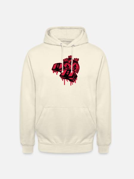 money_stacks_gm2 - Sweat-shirt à capuche unisexe - vanille
