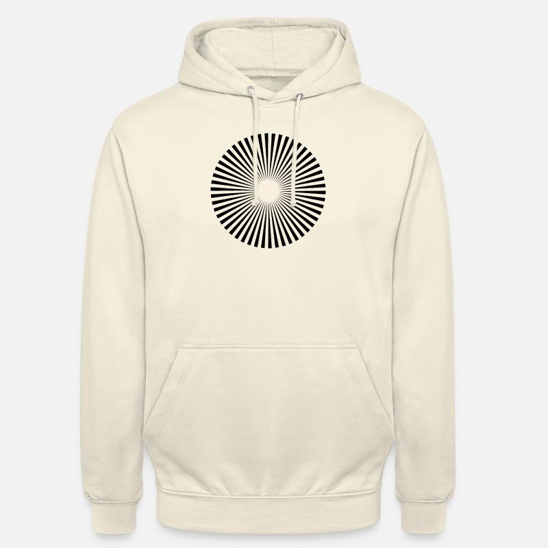 Illusion Optical Illusion Pattern Geometry - Unisex Hoodie - vanilla