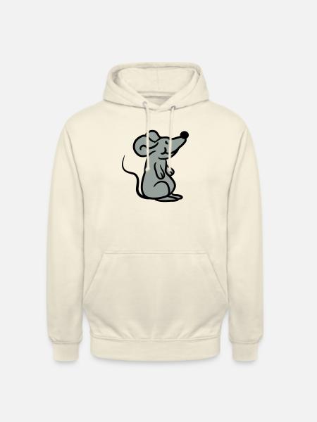 Little cute cute mouse - Unisex Hoodie - vanilla
