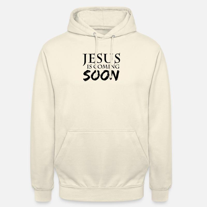 Jésus arrive bientôt - Sweat-shirt à capuche unisexe - vanille