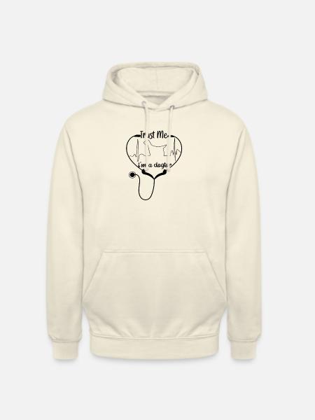 Trust Me I m A Dogtor - Felpa con cappuccio unisex - milkshake
