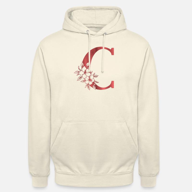 C Monogramm Buchstabe - Unisex Hoodie - Vanille-Milchshake