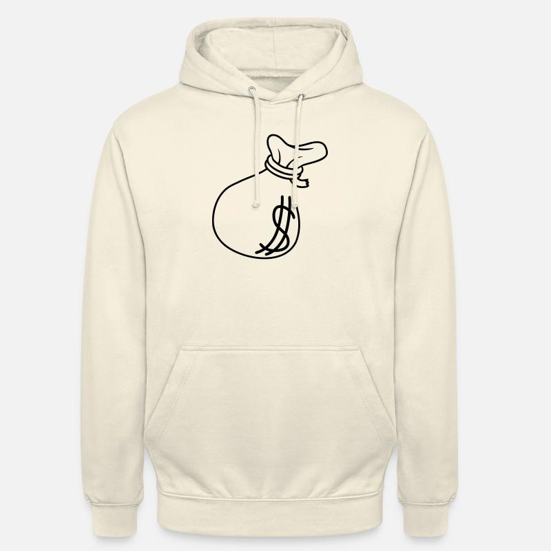 Dollar Symbol Geld Sack - Unisex Hoodie - Vanille-Milchshake