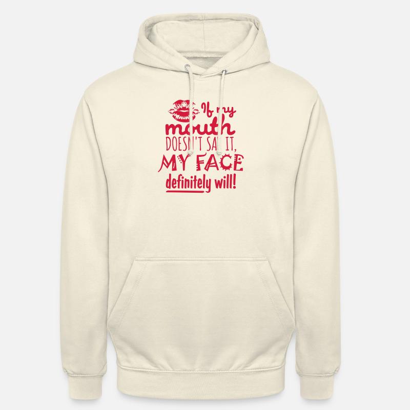 Mon visage le fera certainement - Sweat-shirt à capuche unisexe - vanille