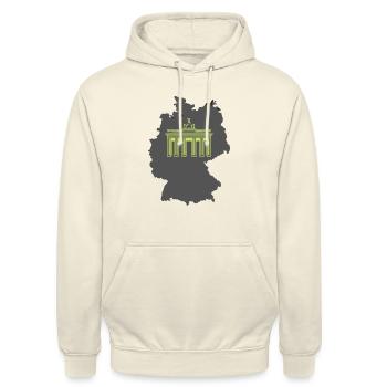 Unisex Hoodie - Unisex Hoodie - Vanille-Milchshake - Vorne - Alina (178cm) & Michal (187cm)