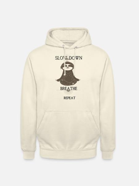SLOW DOWN REPEAT - Unisex Hoodie - Vanille-Milchshake