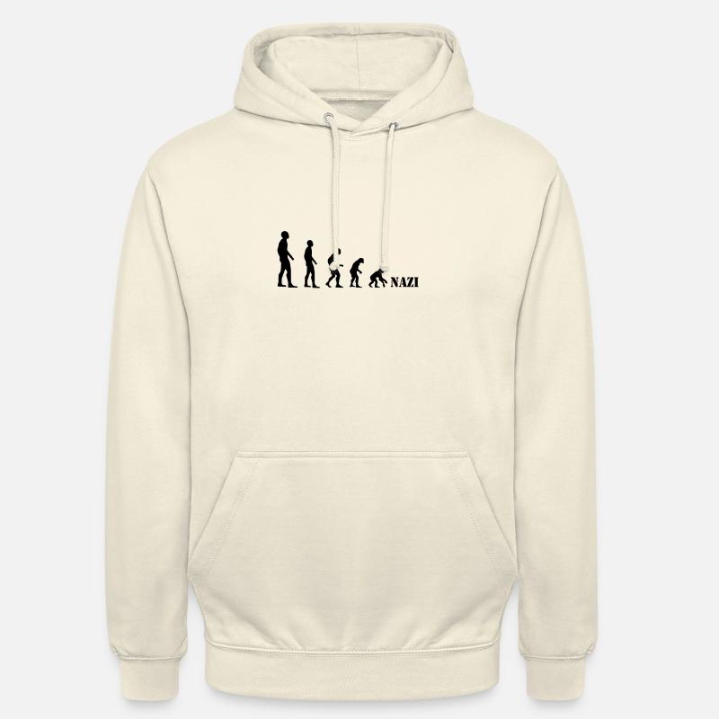 Contre le droit évolution - Sweat-shirt à capuche unisexe - vanille