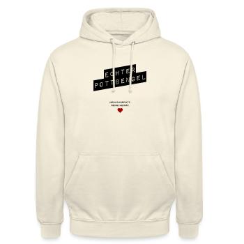 Echter Pottbengel - Unisex Hoodie - Vanille-Milchshake - Vorne - Alina (178cm) & Michal (187cm)