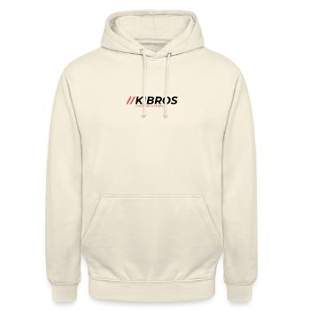 KIBROS Orange Schwarz Facebook Titelbild - Unisex Hoodie - Vanille-Milchshake - Vorne - Alina (178cm) & Michal (187cm)