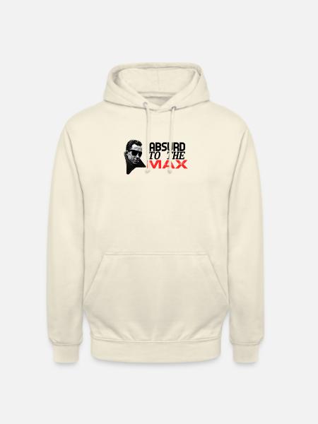 Albert Camus - Absurd do MAKS - Bluza z kapturem typu unisex - shake waniliowy