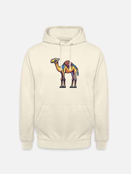 Kamel Halloween Comic Zombie - Unisex Hoodie - Vanille-Milchshake
