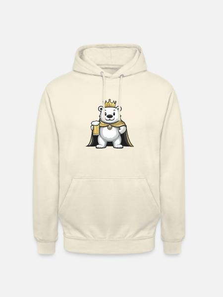 Polar Bear Beer Funny - Unisex Hoodie - vanilla