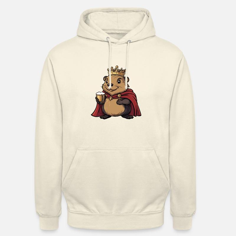 Bière de castor drôle - Sweat-shirt à capuche unisexe - vanille
