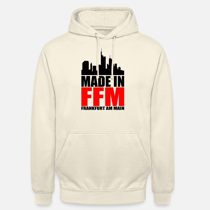 Fait à Francfort - Sweat-shirt à capuche unisexe - vanille