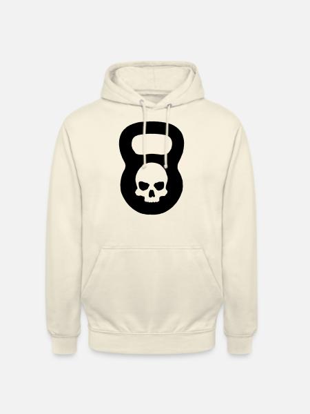 Kettlebell Ghost Black - Unisex Hoodie - Vanille-Milchshake