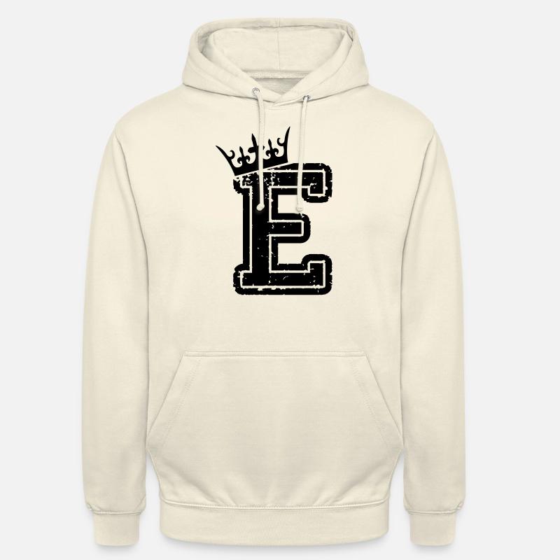 buchstabe_e_king - Sweat-shirt à capuche unisexe - vanille