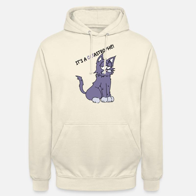 Lustiger Spruch It`s a catastophe - Unisex Hoodie - Vanille-Milchshake
