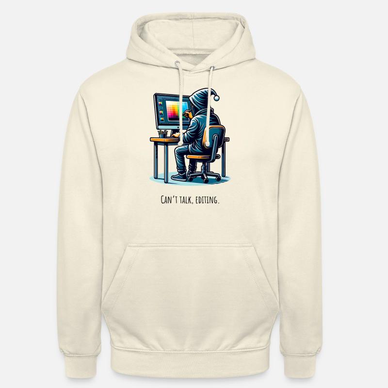 Editing Hacker - Creative in the Tunnel - Unisex Hoodie - vanilla