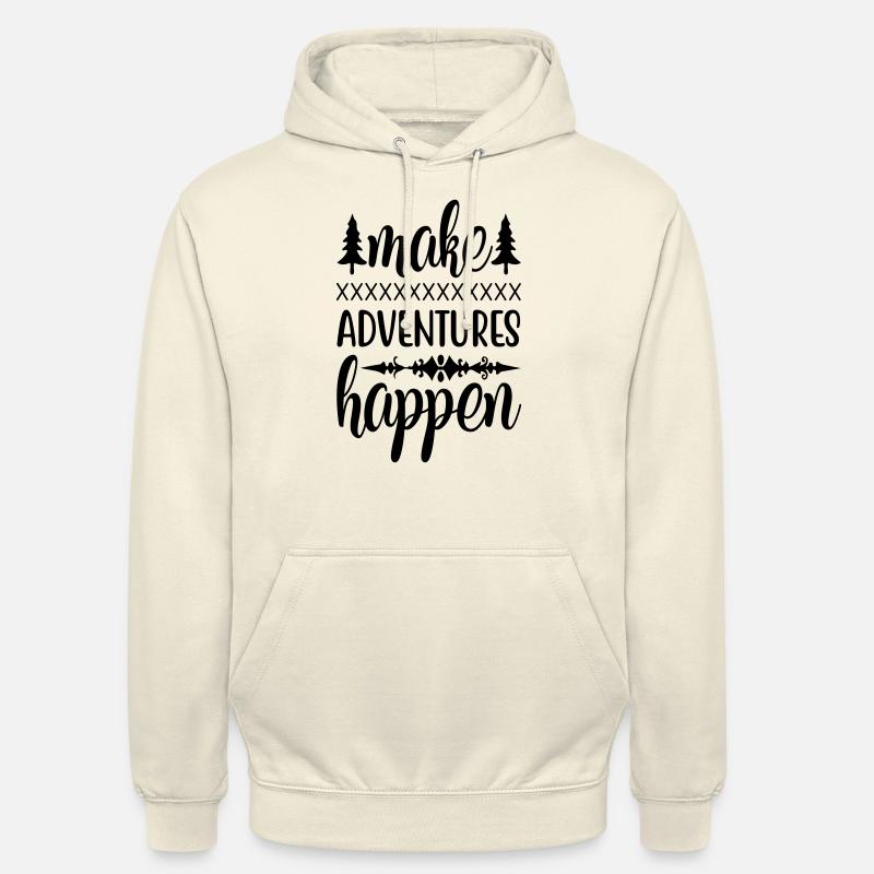 make adventures - Unisex Hoodie - vanilla