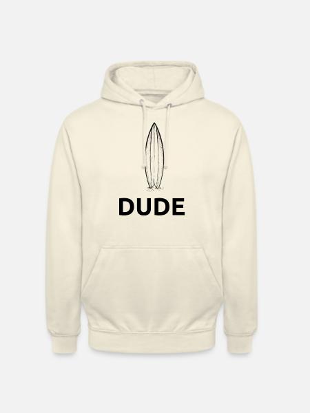 Surfbrett Dude - Surfing - Unisex Hoodie - Vanille-Milchshake