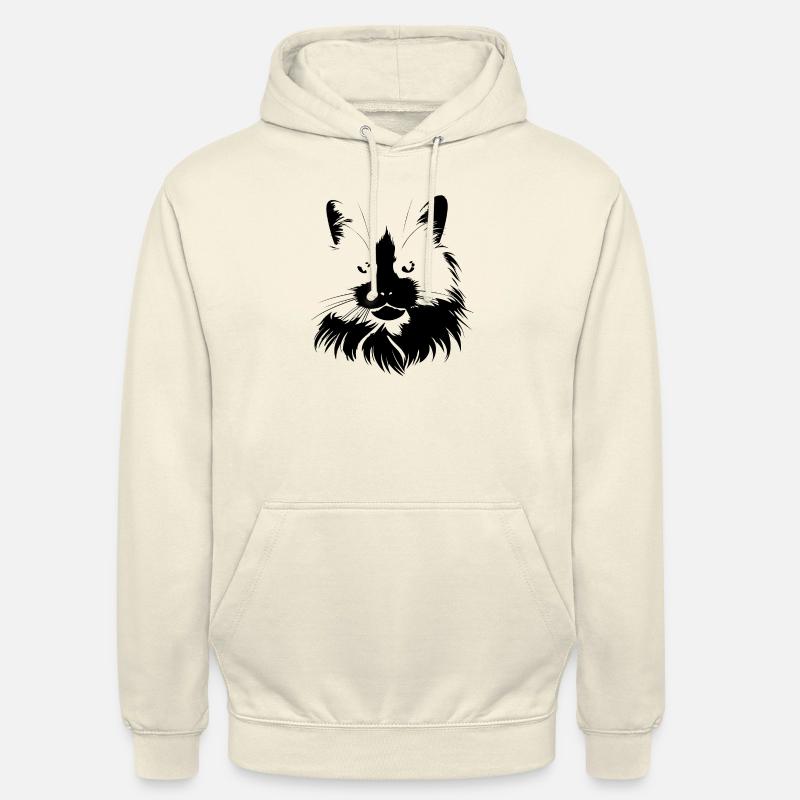Chat, Motif De Chat - Sweat-shirt à capuche unisexe - vanille
