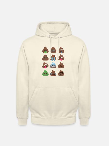 Familienkacke-Emoji 💩 - Unisex Hoodie - Vanille-Milchshake