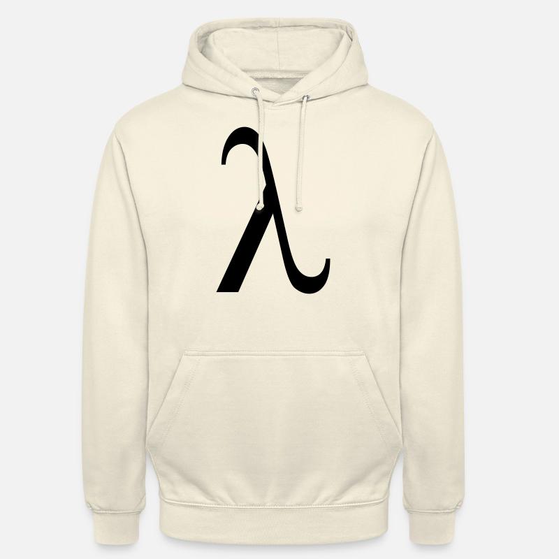 lambda greek - Sweat-shirt à capuche unisexe - vanille