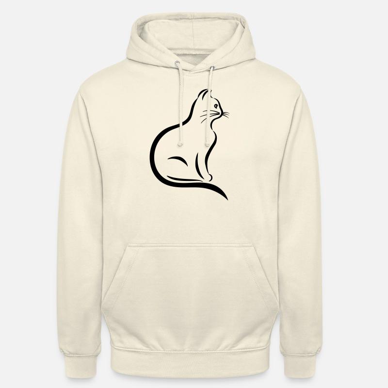 Doux chat décrit - Sweat-shirt à capuche unisexe - vanille