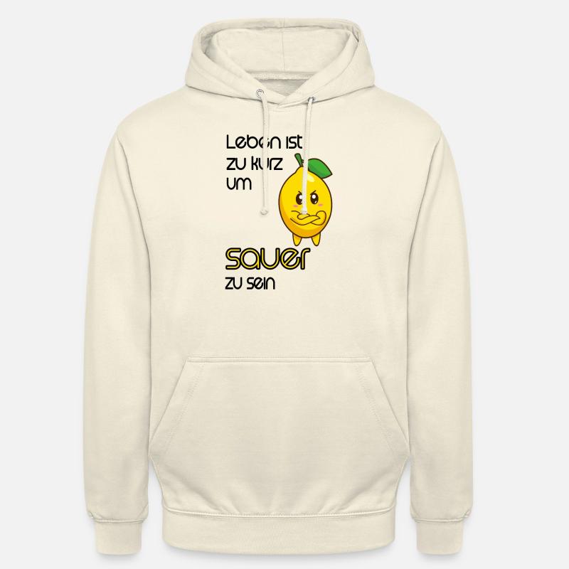 Zitrone Comic Lustig mit Spruch - Unisex Hoodie - Vanille-Milchshake