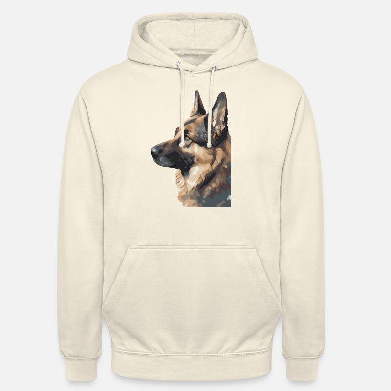 Deutscher Schäferhund Wasserfarben - Unisex Hoodie - Vanille-Milchshake
