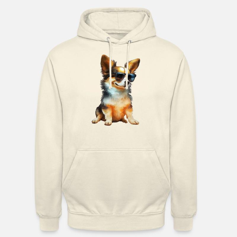 Sunchill Chiot #5 - Sweat-shirt à capuche unisexe - vanille
