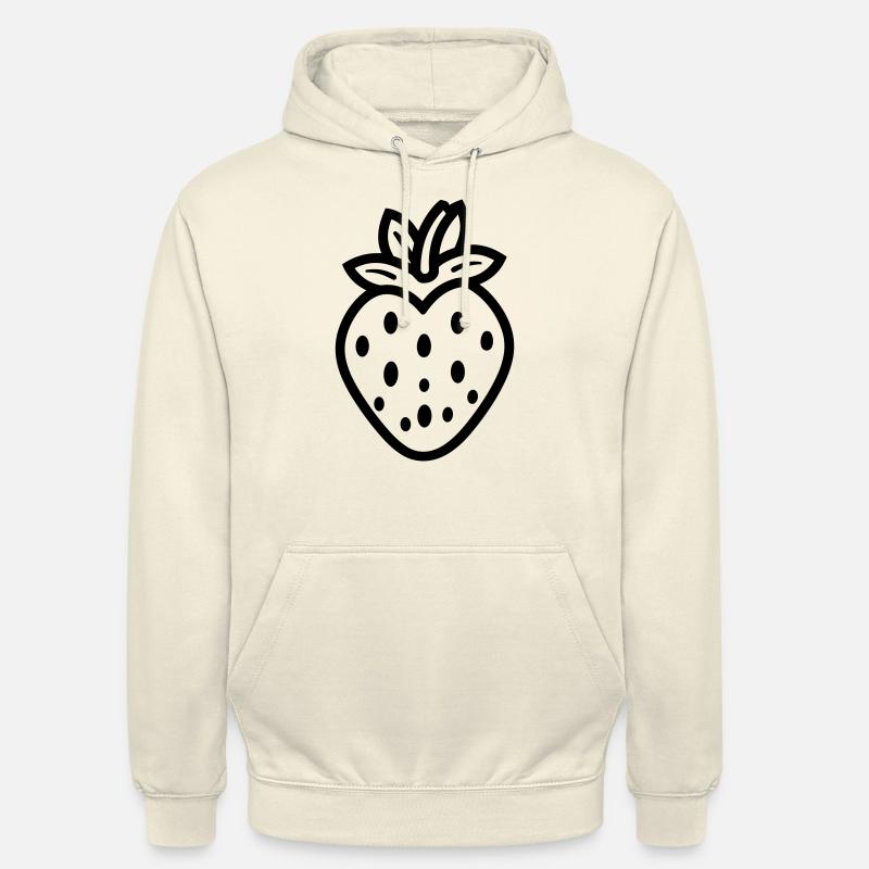 fraise - Sweat-shirt à capuche unisexe - vanille
