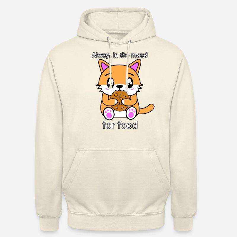 chaton affamé - Sweat-shirt à capuche unisexe - vanille