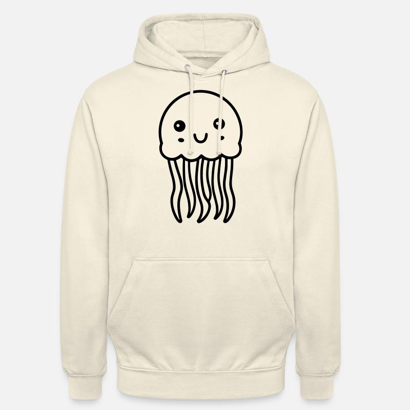 Méduse - Sweat-shirt à capuche unisexe - vanille