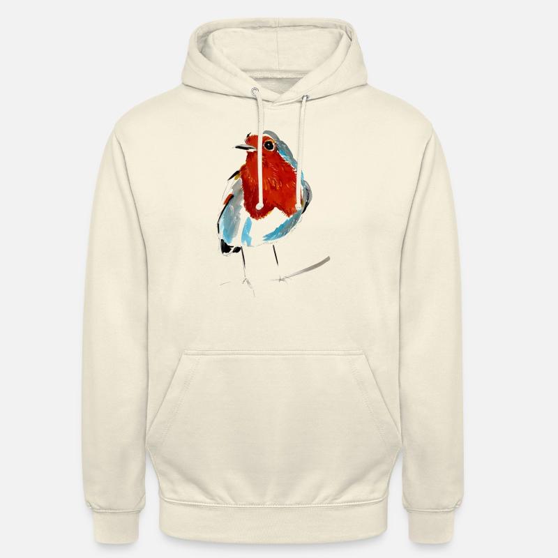Robin | Robin II - Sweat-shirt à capuche unisexe - vanille