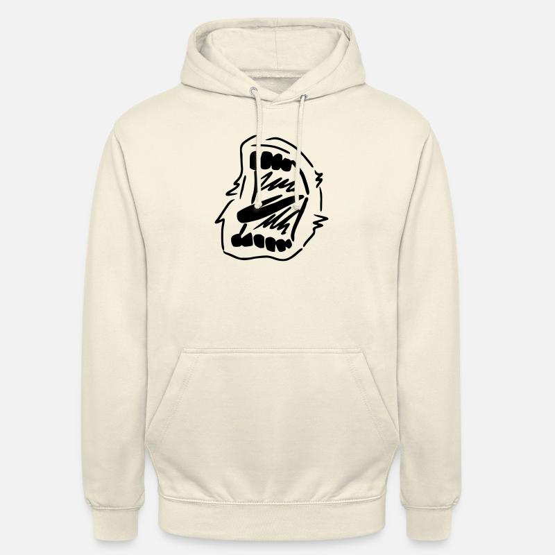 Crier la bouche - Sweat-shirt à capuche unisexe - vanille