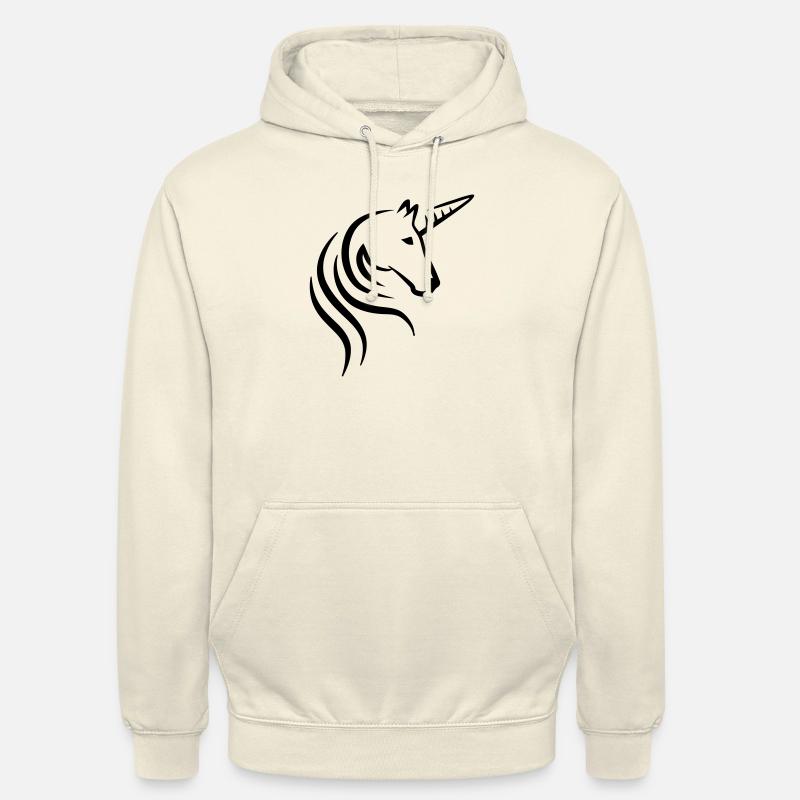 Licorne - Sweat-shirt à capuche unisexe - vanille