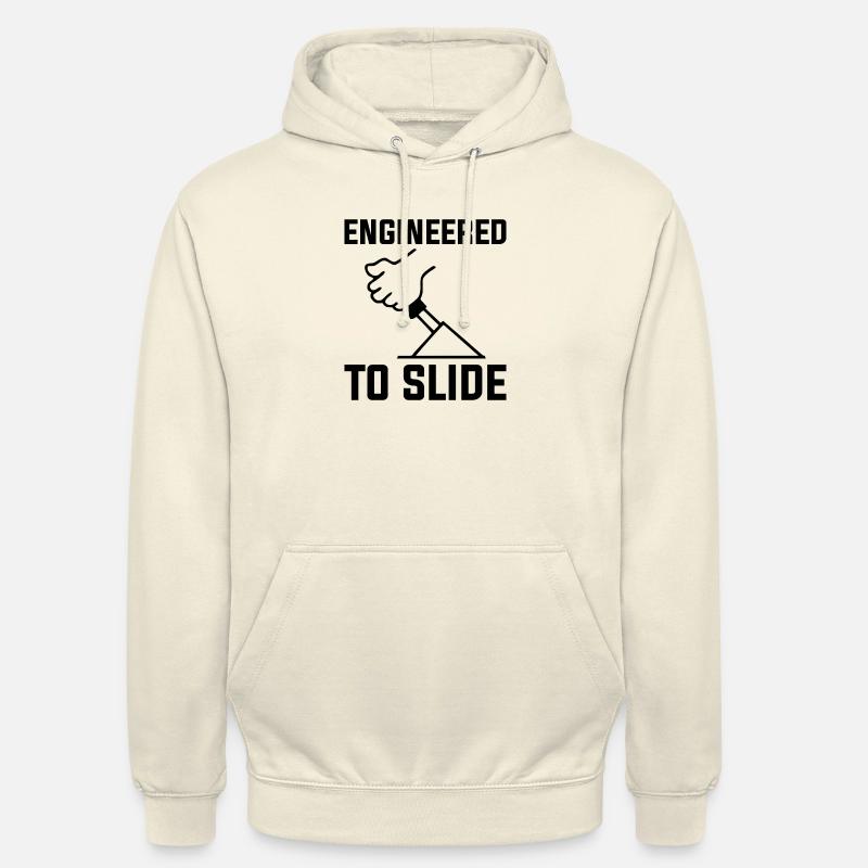DÉRIVE CONÇUE POUR GLISSER - Sweat-shirt à capuche unisexe - vanille