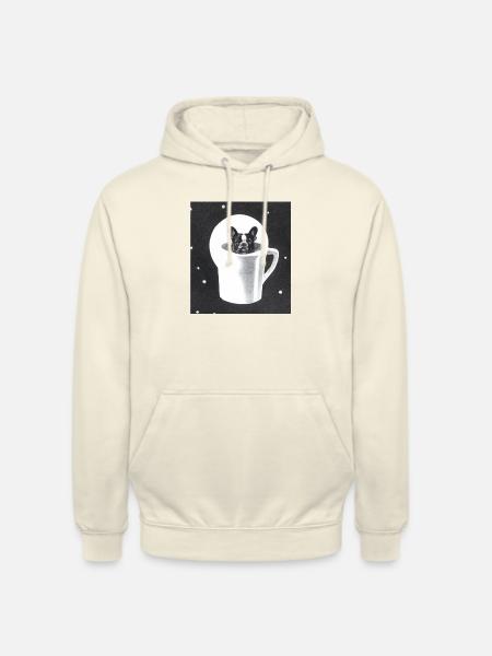 Dog in Cup - Unisex Hoodie - Vanille-Milchshake