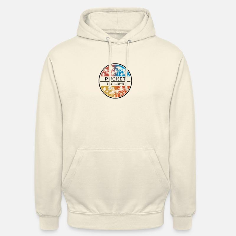Phuket Thaïlande Palmier Vacances élégantes - Sweat-shirt à capuche unisexe - vanille