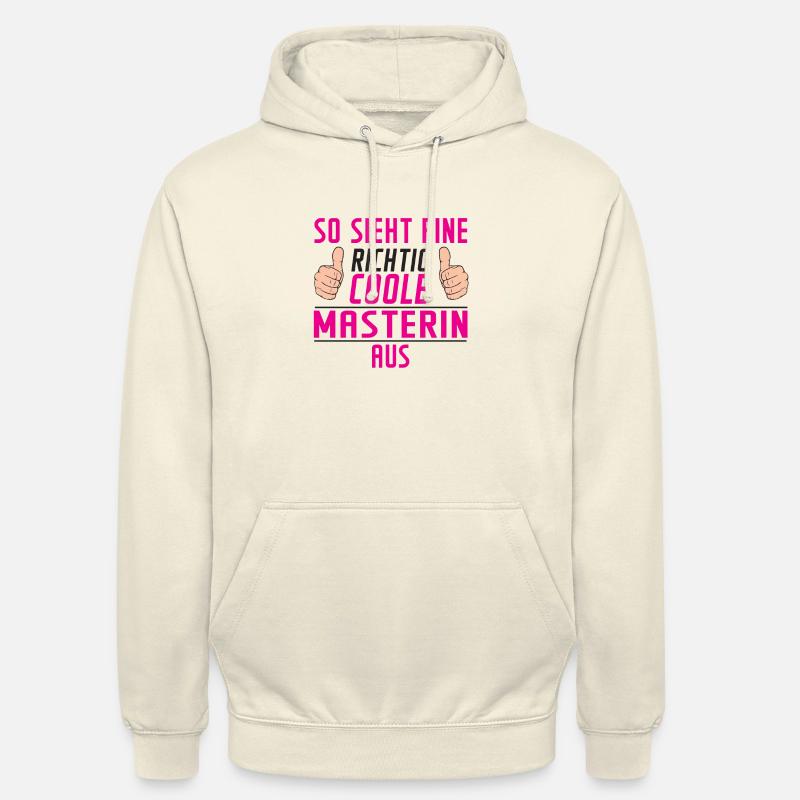 Masterin | | Student | Uni | Master Studium - Unisex Hoodie - Vanille-Milchshake