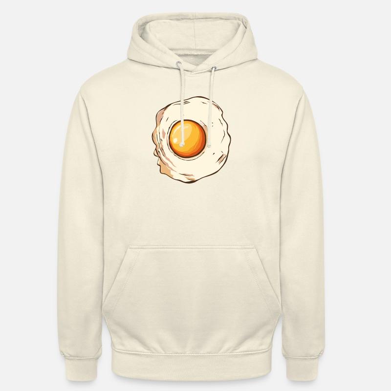 oeuf oeufs plat dessin 2 W - Sweat-shirt à capuche unisexe - vanille