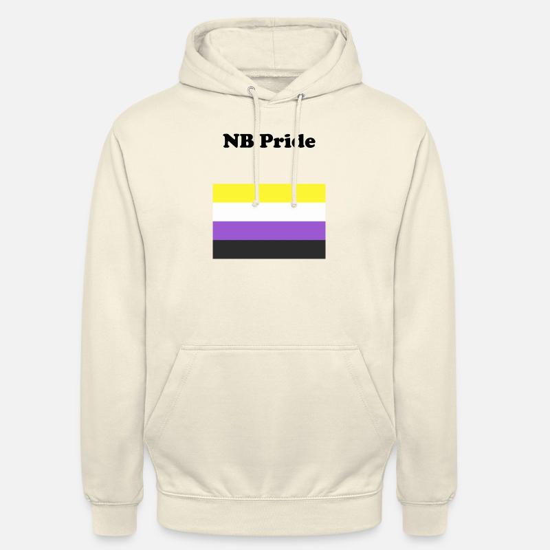 Non Binary NB Pride - Unisex Hoodie - vanilla