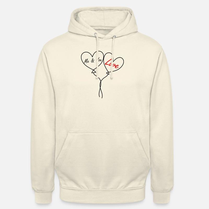 moi que tu aimes - Sweat-shirt à capuche unisexe - vanille