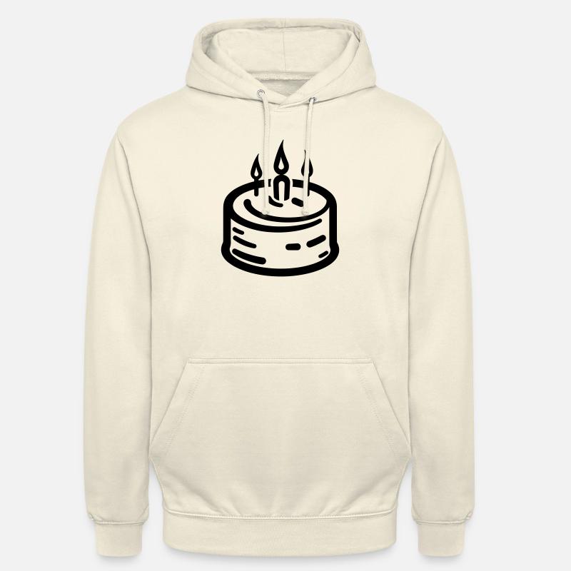 Gâteau d'anniversaire - Sweat-shirt à capuche unisexe - vanille