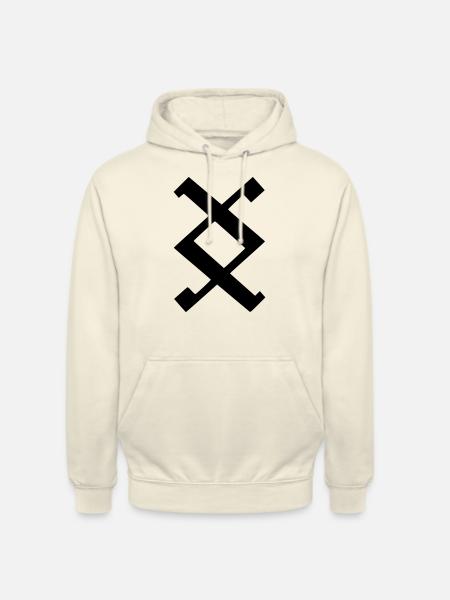 Wikinger Rune - Wo ein Wille ist ist auch ein Weg - Unisex Hoodie - Vanille-Milchshake