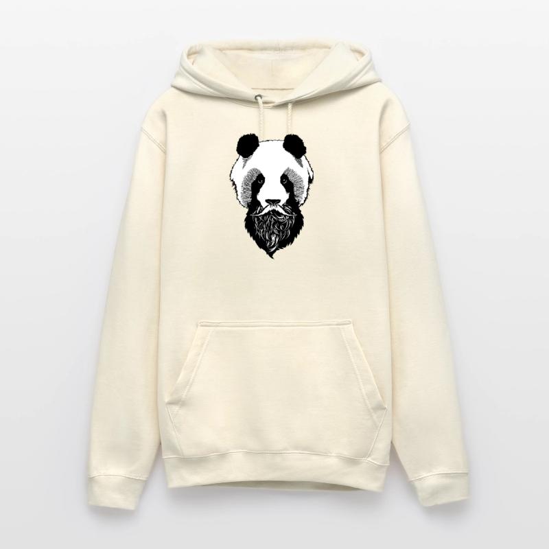 PandaKopf Schnurrbart Schnurrbart Schnurrbart Bart bartbart Unisex Hoodie