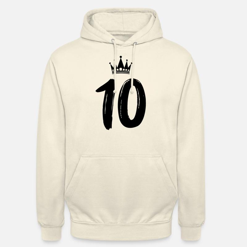 10 couronnes - Sweat-shirt à capuche unisexe - vanille