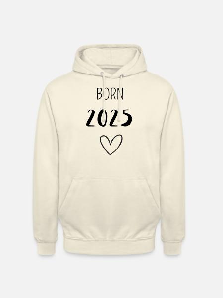 BORN 2025 - Unisex Hoodie - Vanille-Milchshake